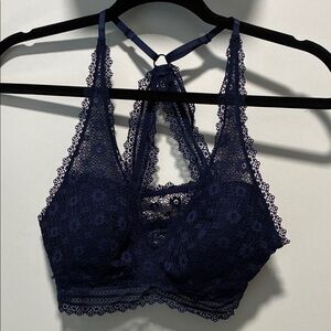 Lace Bralette in Navy Blue